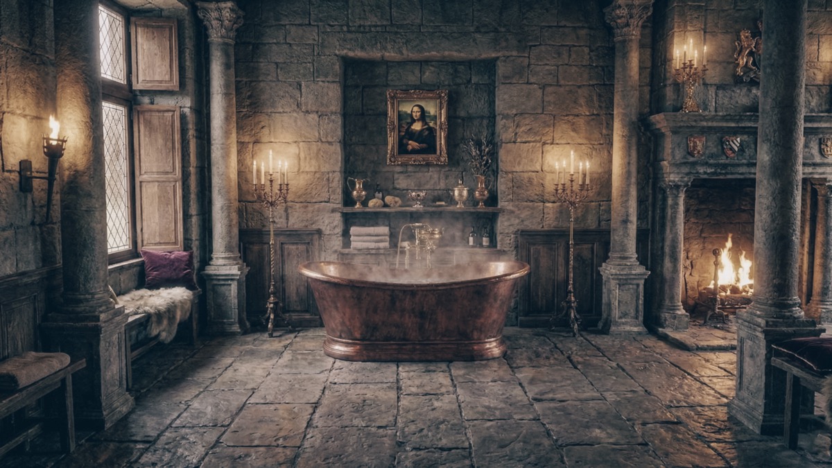 bathroom suite of the Château de Fontainebleau