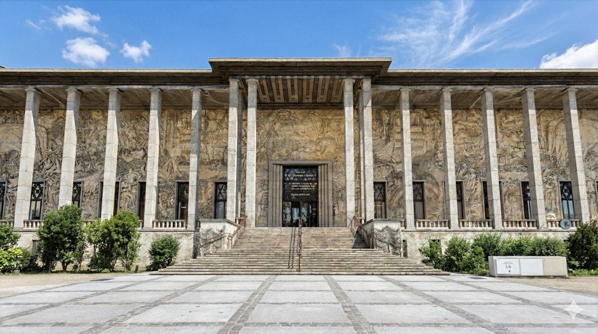 La façade du Palais de la Porte Dorée