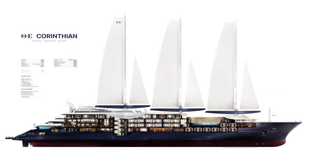 オリエント・エクスプレス・コリシアン　縦断面図