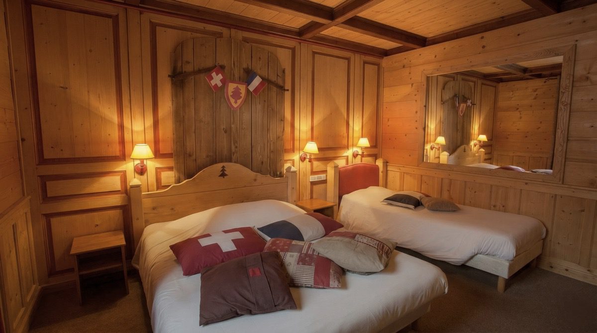 国境線上のベッド