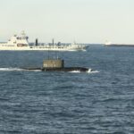 Russian Submarine And Ship