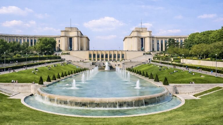 パレ・ド・シャイヨとワルシャワの噴水