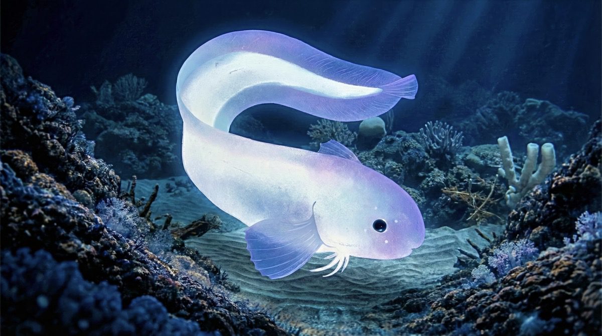 Poisson-limace sur le fond marin