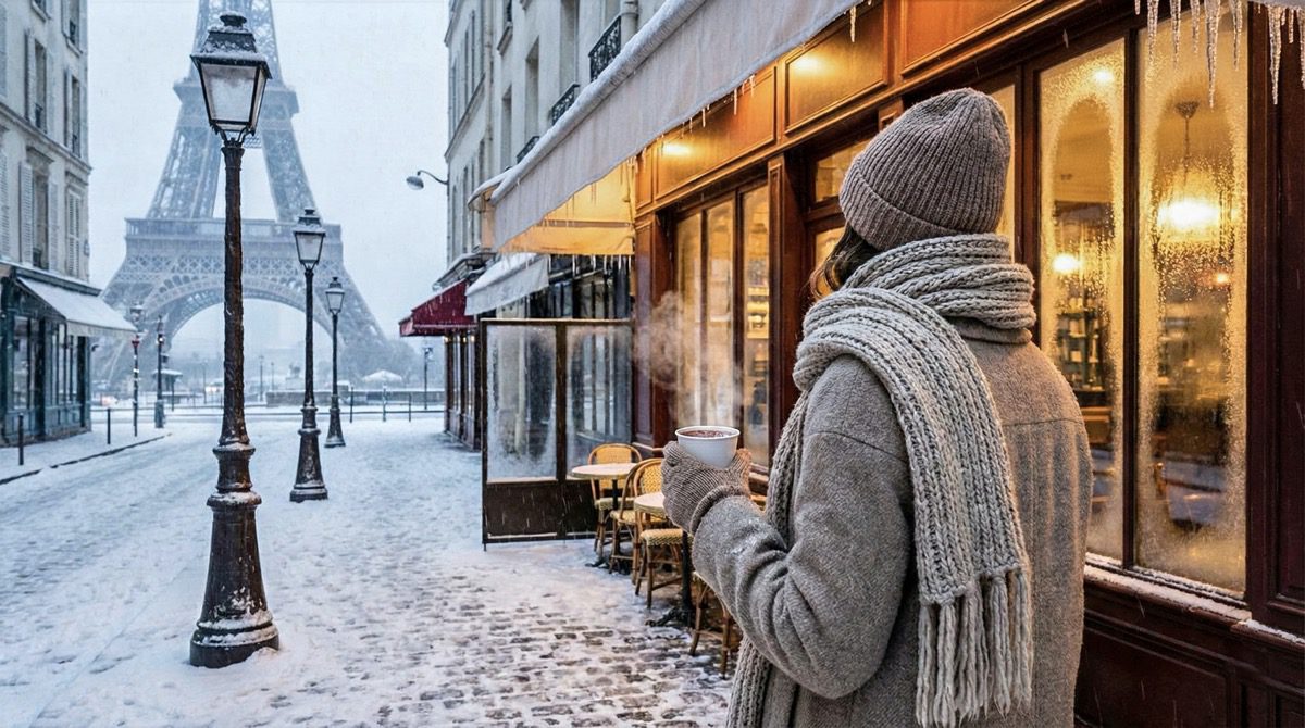 Paris below freezing